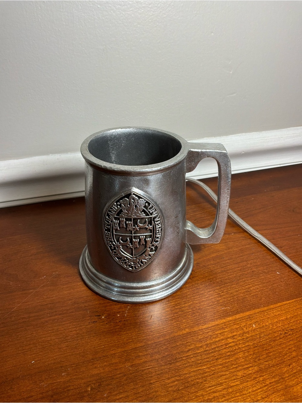 Wilton Silver Pewter-Style Crest Tankard Mug University of Tulane